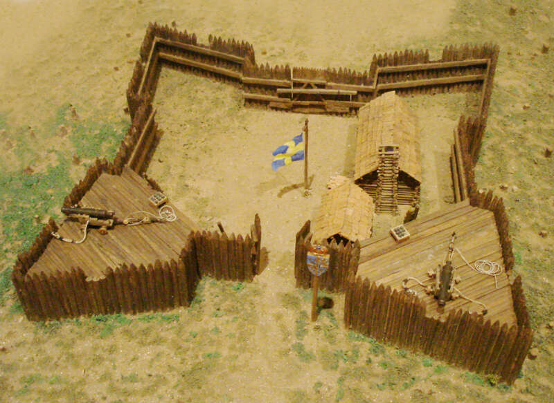 Model of Fort Cristina, American Swedish Historical Museum, Philadelphia