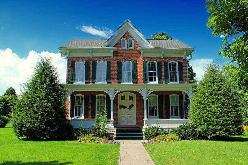 Restored Victorian-era farmhouse, Montour Preserve, Montour County.