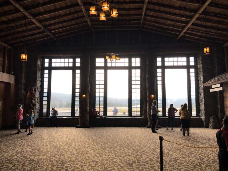 Enterior of Old Faithful Lodge
