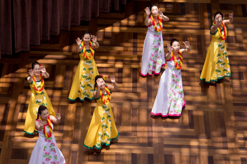 During the Honolulu Festival activities.