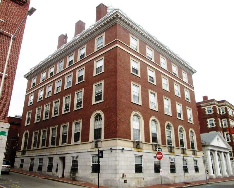 Russell Hall is one of the residential halls of Harvard University's Adams House. It was built in 1931 and was designed by Coolidge, Shepley, Bulfinch &amp;amp; Abbott in the Georgia Revival style.  The interior features elaborate Moorish details.