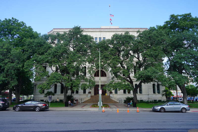 City Hall in San Antonio, Texas (United States).