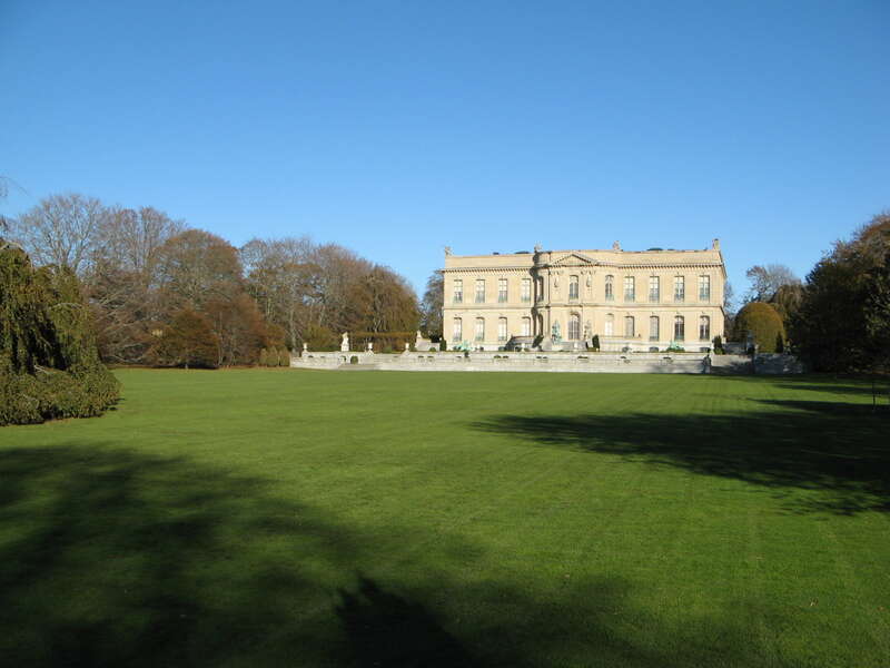 The Elms as seen from across its back lawn.  You can clearly see here how it was modeled on the French Chateau d'Asineres.
