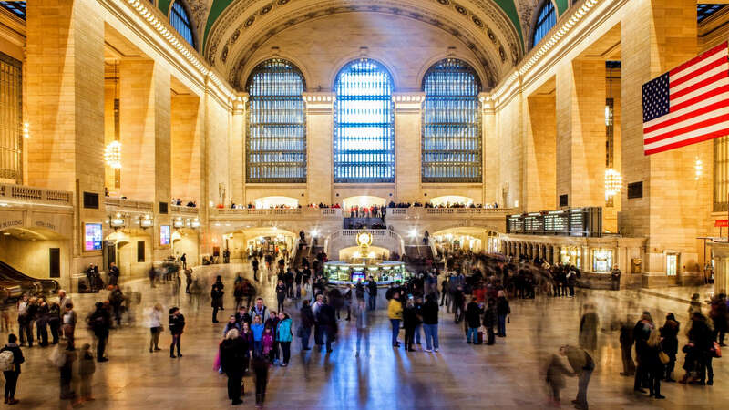 500px provided description: The Grand Central Terminal In New York City [#city ,#people ,#street ,#travel ,#light ,#train ,#urban ,#architecture ,#motion ,#new york ,#building ,#shadow ,#life ,#long exposure ,#modern ,#nyc ,#train station ,#grand