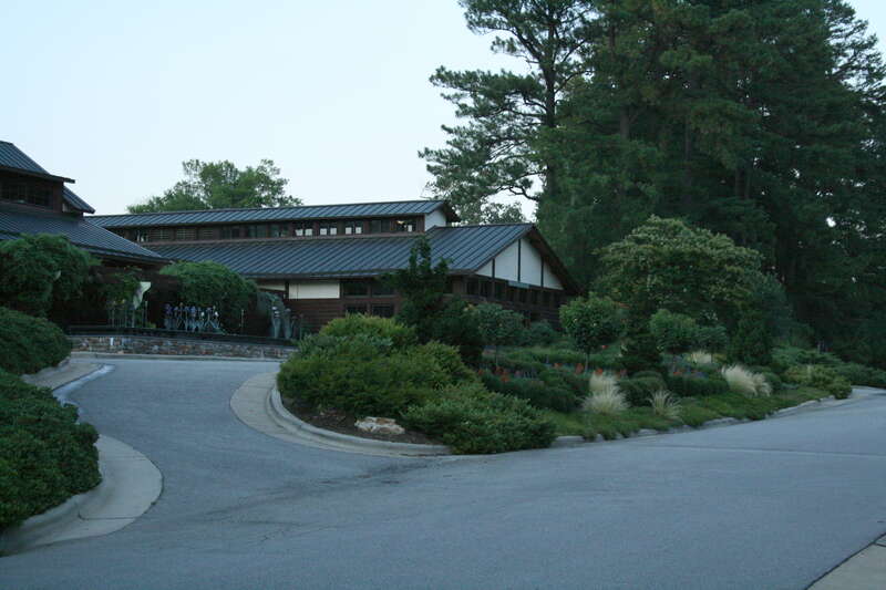 The Doris Duke Center at the entrance to the Sarah P. Duke Gardens in Durham, North Carolina.