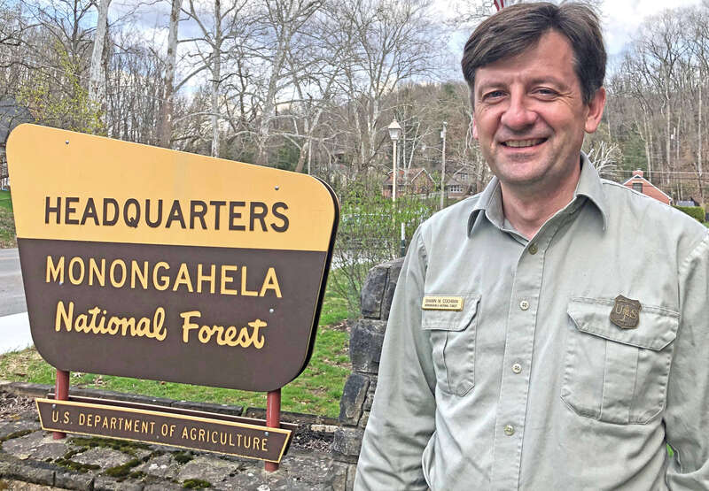 Shawn Cochran, Forest Supervisor for Monongahela National Forest, at the Supervisor's Office in Elkins, April 9, 2019. (USDA Forest Service photo by Kelly Bridges)