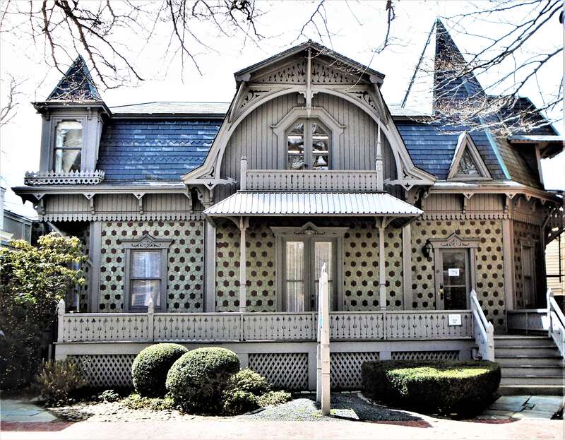 49 Bellevue Avenue in Newport, Rhode Island was built in 1876. {Source: [1])