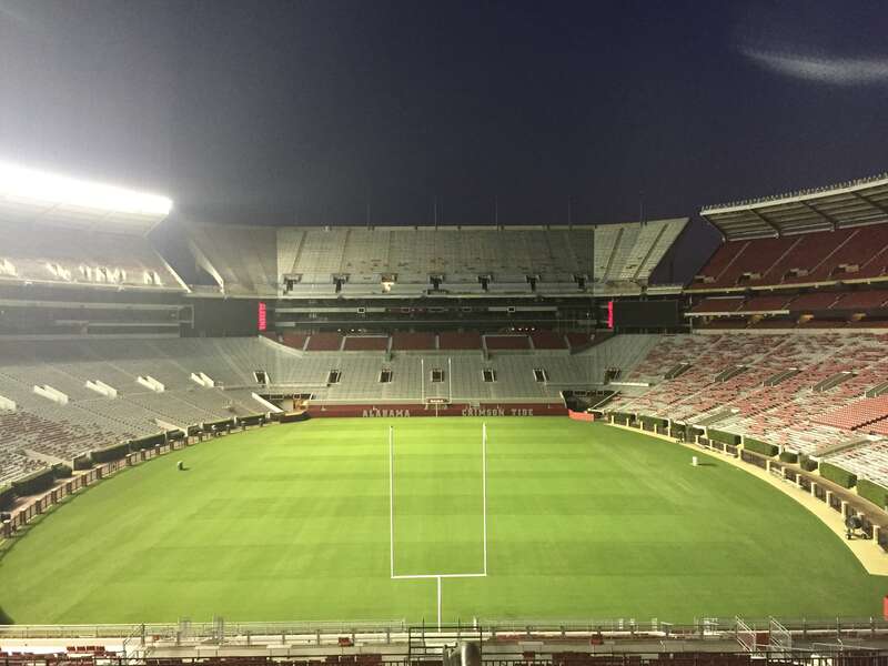 Bryant Denny Stadium in Tuscaloosa, AL