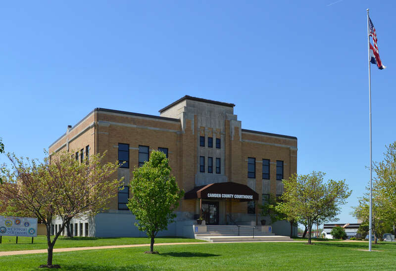 Camden County courthouse in Camdenton, Missouri