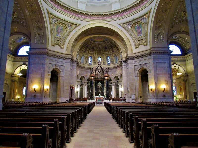 The interior of the Cathedral of Saint Paul in St. Paul, Minnesota.