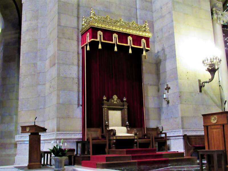 The cathedra in the Cathedral of Saint Paul in St. Paul, Minnesota.