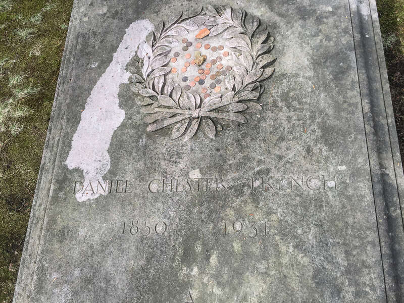 Grave of Daniel Chester French in Sleepy Hollow Cemetery