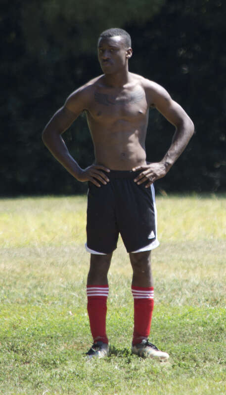 hot black soccer player 004 - east potomac park - 2013-08-25