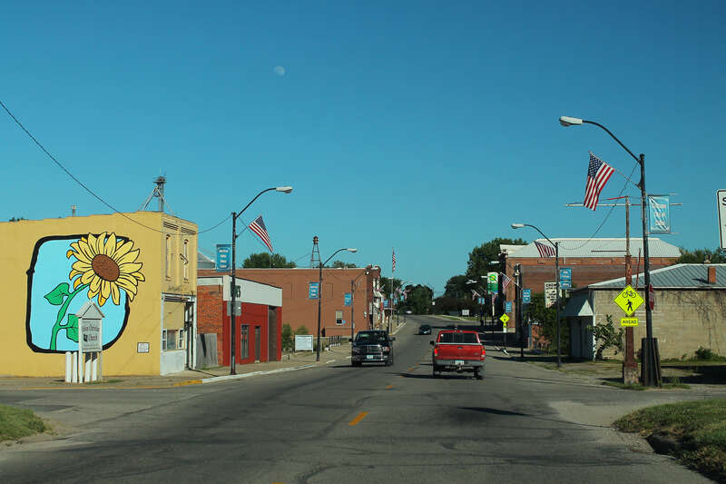 Eldon, Iowa along Iowa Highway 16.