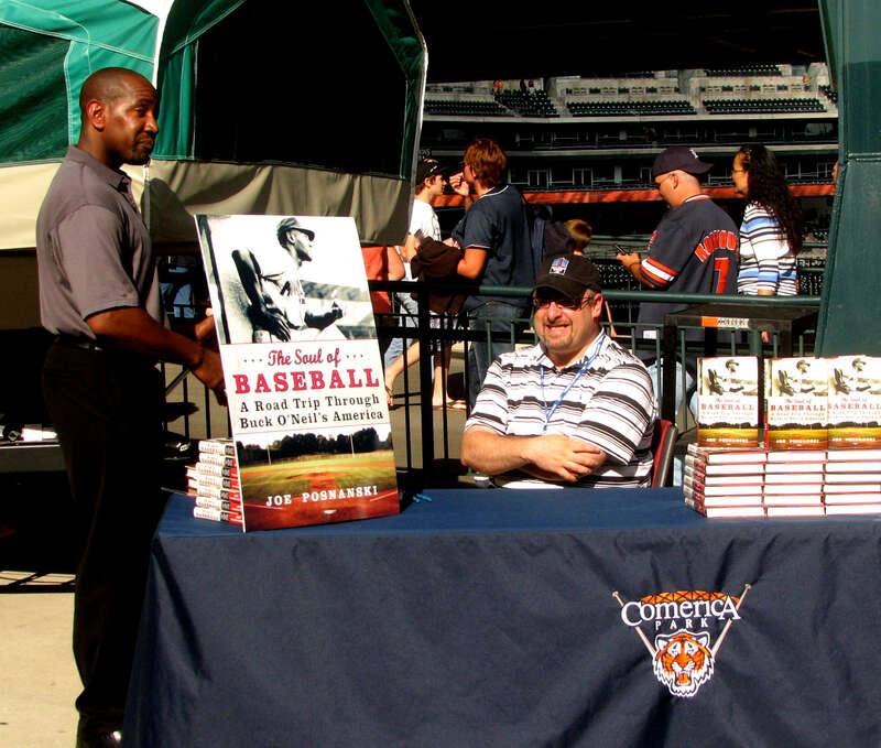 &quot;Kansas City Starcolumnist Joe Posnanski, the author of The Soul of Baseball, does an autograph session before the July 20 Tigers-Royals game.&quot;