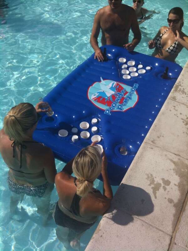 pool beer pong really highlights the types of culturally and intellectually stimulating activities that i partake in on sunday fundays. 

valeri and jen kicked everyone elses' asses, so the more accurate title would be queens of pong. but then that