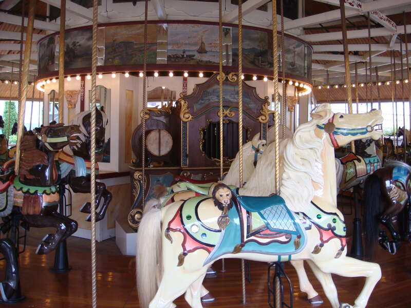 Lake Compounce Carousel, Lake Compounce Amusement Park, Southington, Connecticut.