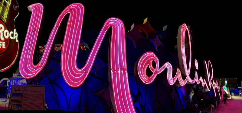 Moulin Rouge Hotel sign at the Neon Museum in Las Vegas, Nevada