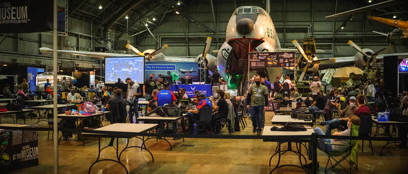 Photo taken at the National Museum of the US Air Force. Microdrone racing seen in photo.