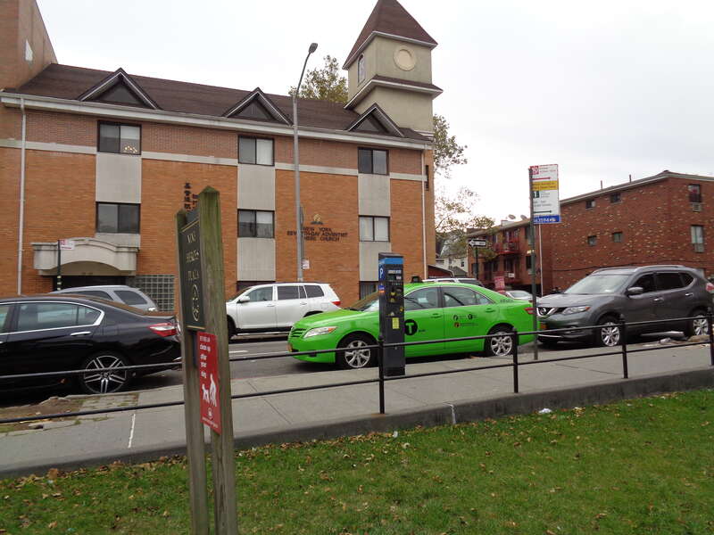 The Nine Heroes Plaza / Vietnam Veterans Triangle, on the south side of Broadway at 76th Street and 41st Avenue in Elmhurst, Queens.