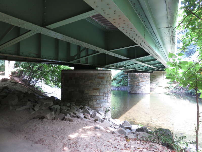 Underside of the Porter Street Bridge over Rock Creek in Washington, D.C. in 2015