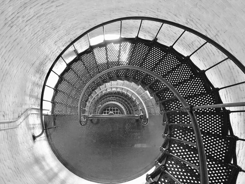 Saint Augustine Light House stairs, St. Augustine, St. Johns County, Florida