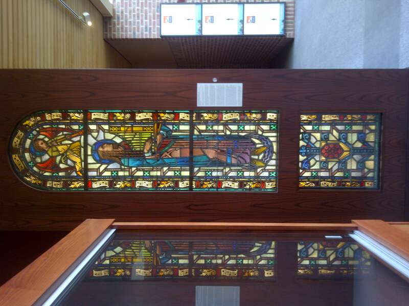 The most underappreciated attraction at Navy Pier is the Smith Stained Glass Museum, a quite respite from the carnival atmosphere of the rest of the pier.

It contains stained glass pieces that have been salvaged from remodeled and demolished