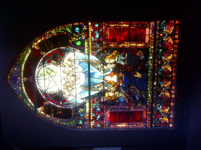 The most underappreciated attraction at Navy Pier is the Smith Stained Glass Museum, a quite respite from the carnival atmosphere of the rest of the pier.

It contains stained glass pieces that have been salvaged from remodeled and demolished