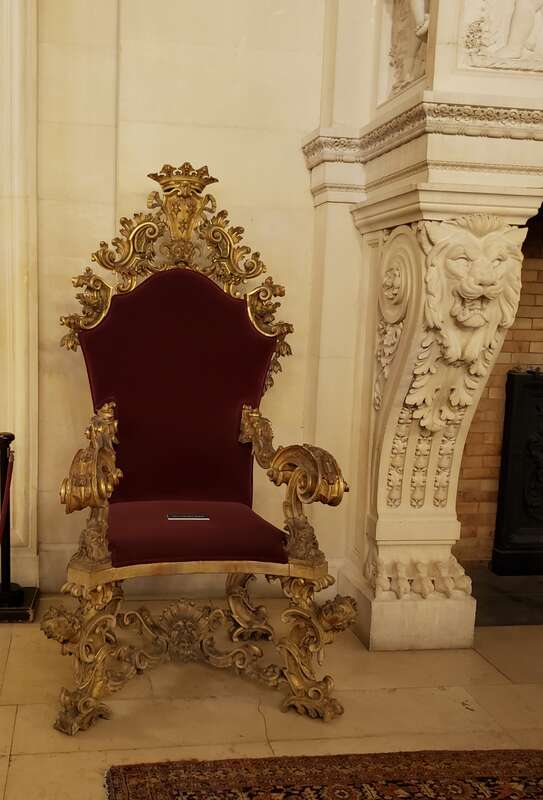 The Breakers. Newport, RI. Great Hall. Chair