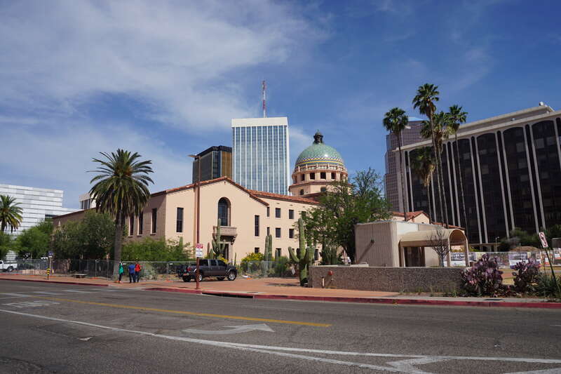 The Pima County Courthouse in Tucson, Arizona (United States).