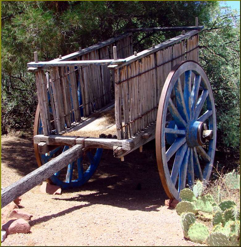 (1 in a multiple pictures set)
The first white people to come to the Sedona area were the Spanish explorers.  This old cart is typical of what they would have used.