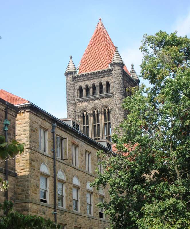 Altgeld Hall of the University of Illinois at Urbana-Champaign, located at 1409 West Green Street in Urbana, Illinois, was built in 1896-97 and was designed by Nathan Ricker and James McLaren White of the University's architecture department, after