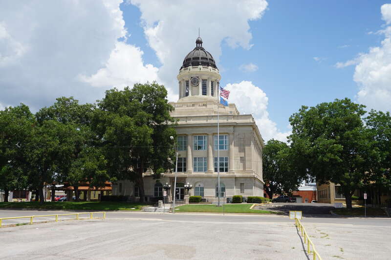 The Carter County Courthouse in Ardmore, Oklahoma (United States).