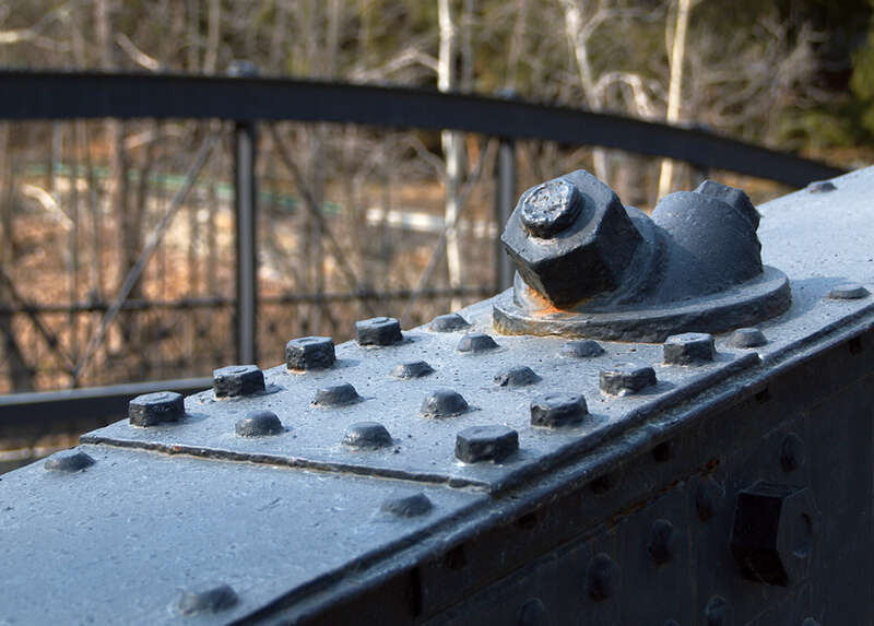 Bridge over Ottauquechee river in Woodstock Vermont