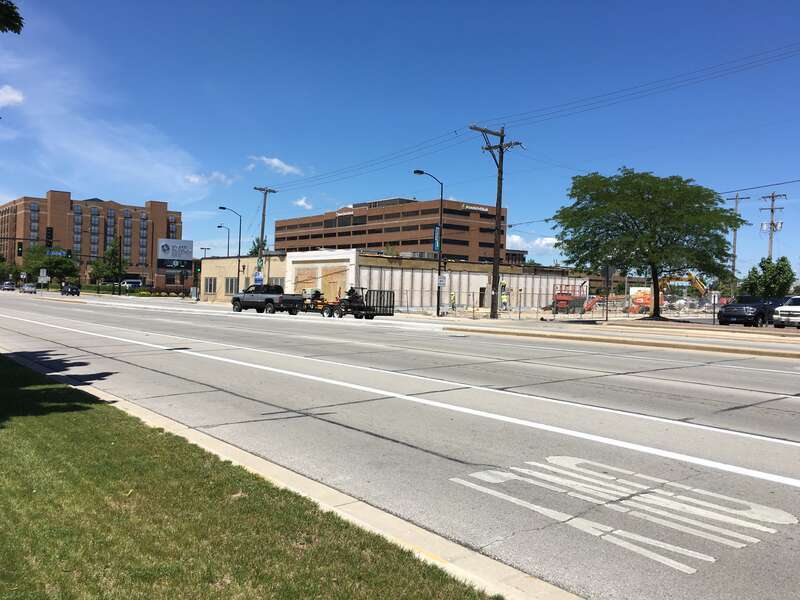 Remodeling work in progress for an expansion to Camera Corner in downtown Green Bay, WI.