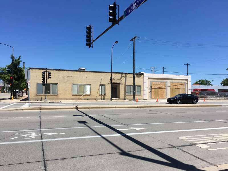 Remodeling work in progress for an expansion to Camera Corner in downtown Green Bay, WI.