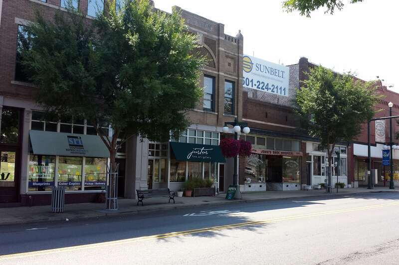 Looking down Central Avenue, Hot Springs, AR
