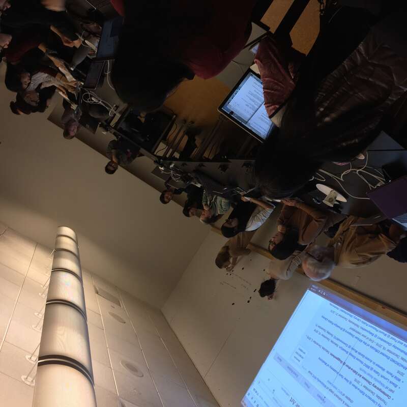 Wikipedia editors hard at work at the Wikipedia Edit-a-thon at the Guggenheim: Contemporary Chinese Art, Saturday, December 3, 2016 - part of Wikipedia Asian Month