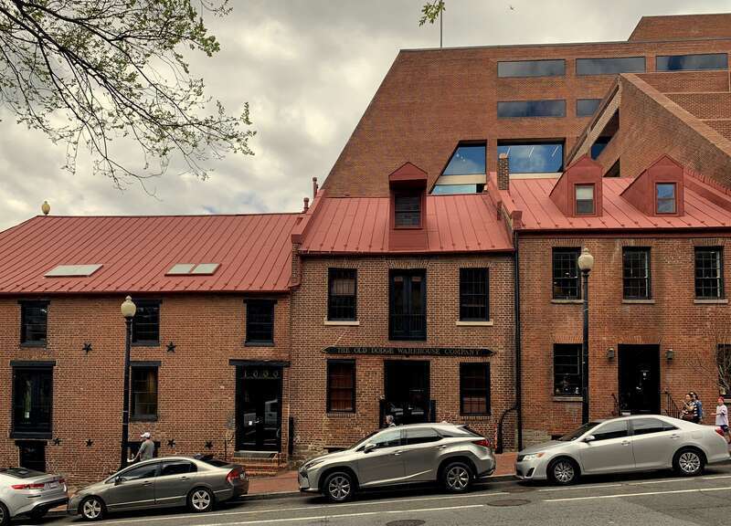 The Dodge Warehouses are a group of industrial buildings located at 1000-1010 Wisconsin Avenue NW (pictured) and 3205 K Street NW in the Georgetown neighborhood of Washington, D.C. They were built between 1807-1824 by Richard Elliot and Isaac Tenney