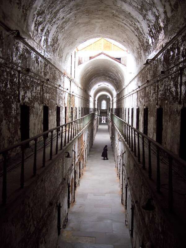 Eastern State Penitentiary cell block in Philadelphia