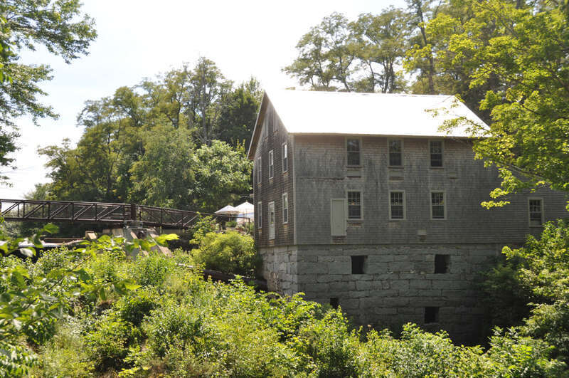 Mill at Freedom Falls, now housing the restaurant The Lost Kitchen, Freedom, Maine