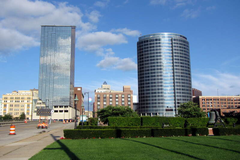 Grand Rapid Skyline from Pearl St