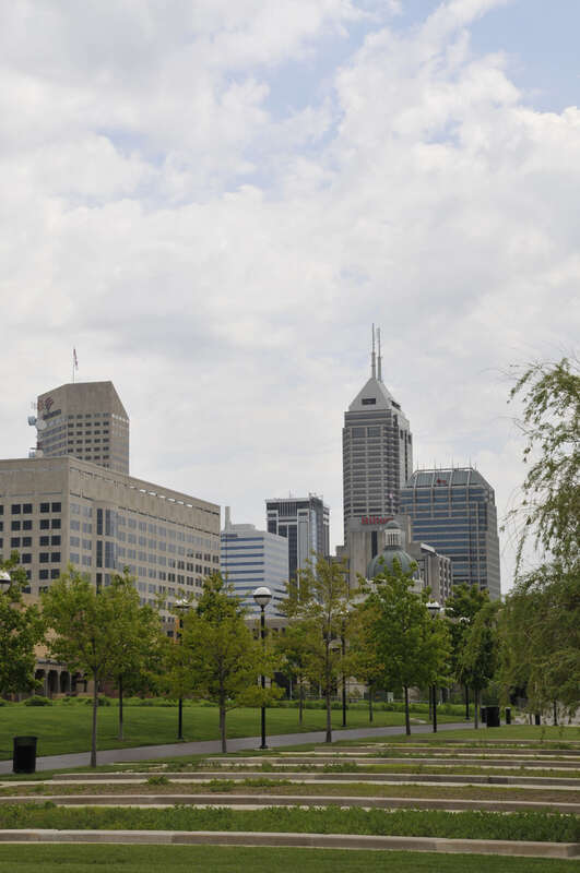 Indianapolis Canal Walk — Downtown Skyline. 

see notes. no PS. only cropped and resized
