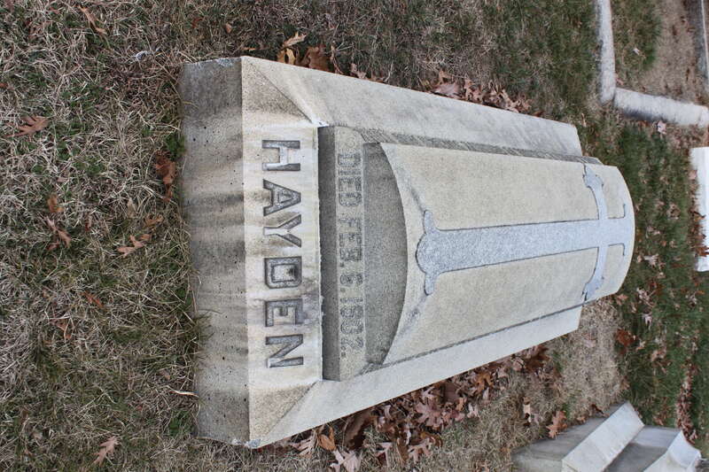 Grave of Jos. E. Hayden in Mount Olivet Cemetery, Washington, D.C.