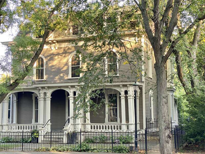 Built circa 1871 in the Second Empire and Italianate styles by Joseph Forepaugh, this mansion was later owned by the Hammond family.  In the 20th Century, the house was divided into apartments and by the 1970s had deteriorated severely.  The house