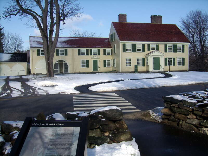 Home of the Colonial Officer who led the advance to North Bridge and gave the order &quot;Fire, Fellow soldiers, for God's sake fire&quot; on the British.