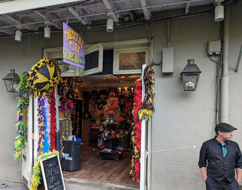Mask Shop in the French Quarter, New Orleans April 2022