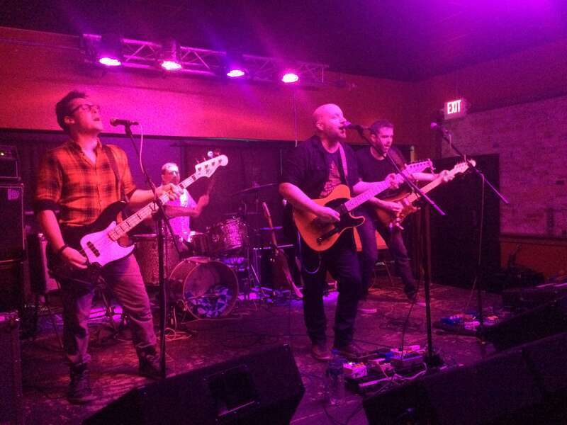 Mock Orange performs Aug. 10, 2016, at The Bishop Bar in Bloomington, Indiana.