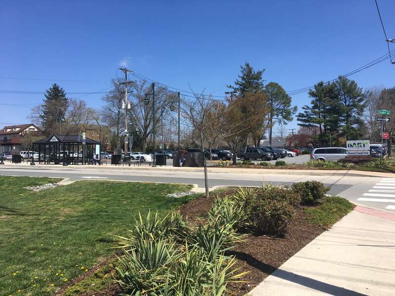 The Newark Transit Hub serving DART First State buses in Newark, Delaware
