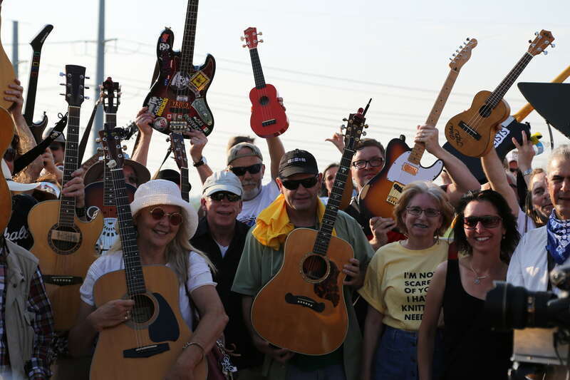 The first annual Open Carry Guitar Rally, July 4th, 2014 in Dallas, TX